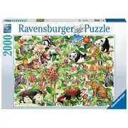 2000pc Ravensburger Jungle Animals Themed Family Jigsaw Puzzle Pieces