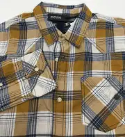 Buffalo David Bitton, Men's Button Up Shirt, Dark Citron, Medium.