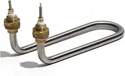 1PCS 110V/220V/380V Bending U Shaped Stainless Steel Heating Tube Element 1-3KW 8mm Tube Dia Electric Water Heater Pipe(110V_190MM 1.5KW)