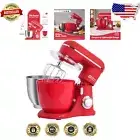4.5QT & 5QT Stand Mixer with Tilt-Head - Efficient Electric Mixer in Matte Red