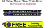 2X Haines Hunter V16C Boat Sticker, Haines Hunter 1200mm Marine boat Sticker