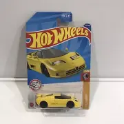 Hot Wheels 2022 '94 Bugatti EB110 SS Yellow RYU'S Rides #65 65/250 5/10HW Turbo