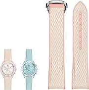 [RAYESS] NEW Rubber Silicone Watchband For Omega X Swatch Joint MoonSwatch celestial Sports 20mm Watch Strap Curved End watches Band