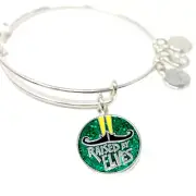 Alex And Ani Buddy The Elf Raised By Elves Silver Christmas Bangle Bracelet NWT
