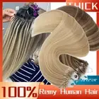 Armenian Rings Loop Thick Russian Remy 100% Human Hair Extensions Micro Beads