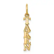 10k Yellow Gold Talking - TAKEN Charm