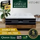 Belgium Queen Euro Top Mattress 36CM Cool Gel Memory Foam 7-zoned Double-sided
