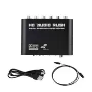 ABSQ-Digital to Analog 5.1 Audio Decoder Amplifier+Fiber Optic Cable SPDIF Coaxi