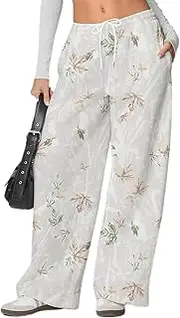 [Ogfao] OG Camo Sweatpant for Women Camouflage Sweatpants Y2K Wide Leg Elastic Waist Drawstring Pants Baggy Palazzo Joggers