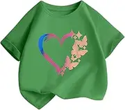 Girls Top 6 Clothing Children's T Shirts Spring Summer and Autumn Comfortable and Fashionable Tops School Clothes Juniors