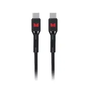 Monster USB-C to USB-C Braided Cable - Black 1.2m