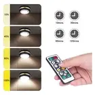 Round LED Wireless Remote Control Light Study Light Press Switch Bedside Light