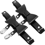 [COSMEVIVI] 2pcs Adjustable Garters for Women Cute Leg Ring Belts High Elasticity Strap Chic Fashion Accessory for Dress Up for Various Occasions Black