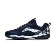 Li-Ning Ranger Lite Z3 Non-Marking Unisex Badminton Shoes - Lightweight - Shock Absorption, Breathable Sports Footwear - Material: Polyester - Color: Navy/White - Size: 8.5UK/9.5US/43EU