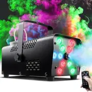 Fog Machine Smoke Halloween Party: 2024 Upgraded with 13 Colorful 12 Led Ligh...