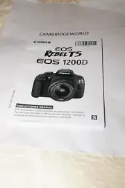 CANON EOS T5 EOS 1200D CAMERA NEW INSTRUCTION MANUAL GUIDE BOOK ORIGINAL SPANISH