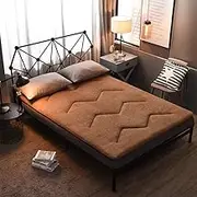 Japanese Futons Thick Floor Mattress Japanese Tatami Roll Up Mat Foldable Japanese Tatami Futon Mattress Soft Foldable Double and Single Roll Up Mattress(C,180 * 200cm)
