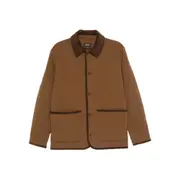 [A.p.c.] A. p.c. Quilted-pattern Jacket S BROWN