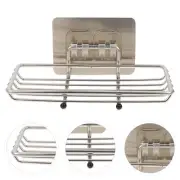 2 Pcs Shelf for Soap Dispenser Stainless Steel Holder Bath Tray
