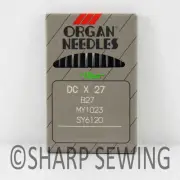 10 ORGAN B-27 SIZE#20/125 OVERLOCK SERGER NEEDLES DCX27