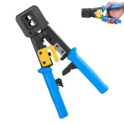 Heavy Duty RJ45 Crimper Ethernet Crimping Tool End Pass Through RJ11 RJ12 Plier
