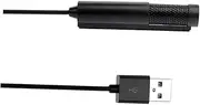 HANABASS Portable Condenser Microphone Plug Play Black Mic for Gaming Chatting Singing Compatible with for and Podcasts
