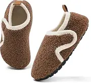 [MK MATT KEELY] Children's Slippers for Boys and Girls, Barefoot Shoes, Winter Baby Slippers, Breathable, Non-Slip for First Walking Shoes, Slippers, brown, 39/40 EU