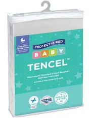 [Protect-A-Bed] Infant Tencel Jersey Bassinet Protector in White