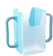 Milk Box Holder: Cardboard Grip, Spill Proof Cup | No Milk Box Handle, Adjustable Drink Container, Portable Drink Holder, Child Cup