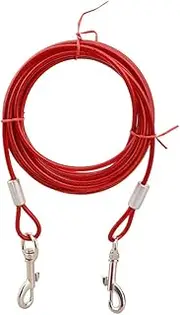 BUGUUYO Fashionable Pet Pulling Rope Double Lead Dog Hauling Cable Red 5mmx5m Comfort Grip
