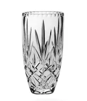 Bohemia Crystal Sheffield Barrel Vase 25.5cm full lead crystal