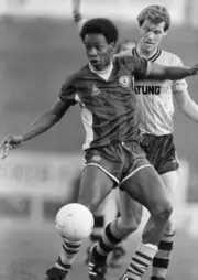 Mark Walters, Bobby Coy Wolverhampton v Aston Villa 1983 FOOTBALL OLD PHOTO