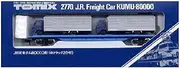TOMIX N Gauge Kum 80000 2770 Railway Model Freight Car with 2 4t Trucks