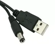 2 PACK USB Male to 5.5mm Barrel Connector 5V DC Power Cable