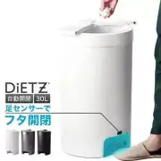 DiETZ DustBox30 Foot Sensor Trash Can 30L VA-DIETZ-SO30-OWH off-white JP New