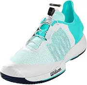 [WILSON] Women's KAOS Rapide W Tennis Shoe, White/Aruba Blue/Outer Space