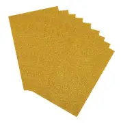 10 Sheets Glitter Foam Sheets Craft Adhesive Sheets EVA Foam Sheets Dark Golden