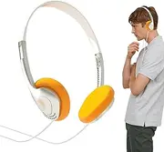 [Generic] Retro Over-Ear Headphone – Lightweight Wired Audio Gear | Portable Vintage Music Headset | Stereo Sound for Players | Comfortable Headphones for Mobile Use, Classic Wired Music Headset