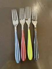 Bugatti Stainless Steel Cutlery Zebra Brand New 24 Piece Set - Red