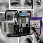 Travel Kit DIY Eyelash Extensions 144pcs MixedTray Bond Seal Remover Lash Curler