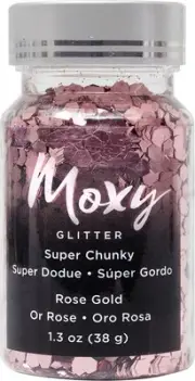 3 Pack Moxy Super Chunky Glitter 1.5oz-Rose Gold AC34-6766