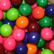2 LB Assorted Fruit Dubble Bubble 6 Flavor Mix Gumballs Bulk Vending Candy Gum