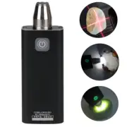 White Yellow UV 365nm Jade Flashlight Rechargeable Gem LED Torch with Power Bank