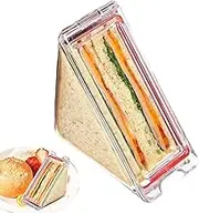 Generic Triangle Sandwich Container, Portable Triangle Sandwich Box, Reusable Sandwich Container, Leak Proof Sandwich Boxes for Picnic Travel Schoolbag