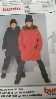 Teens Hooded JacketPattern by Burda has seam allowance included.