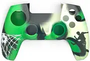 HAMA 6IN1 Soccer Accessories Set for Playstation 5 Controller, Green, Rough Structure
