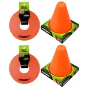 28pk Summit Global Marker Cones 2"/6" Orange Soccer Football Sport Training