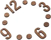 Yardenfun DIY Clock Numerals Supplies 1 Pack of Wooden Numbers for Digital Clocks Watch Movements