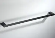 Glamour Single Towel Rail 600mm Matte Black