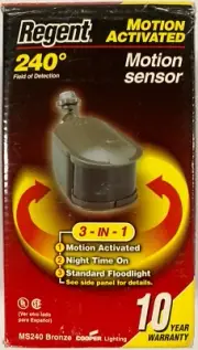 o'o'o . MOTION Activated MS240 SENSOR for Outdoor Flood Light Regent 240 Degree